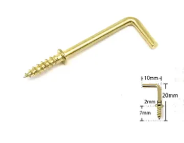 Háčik na zavesenie obrazu do dreva 10x20 mm
