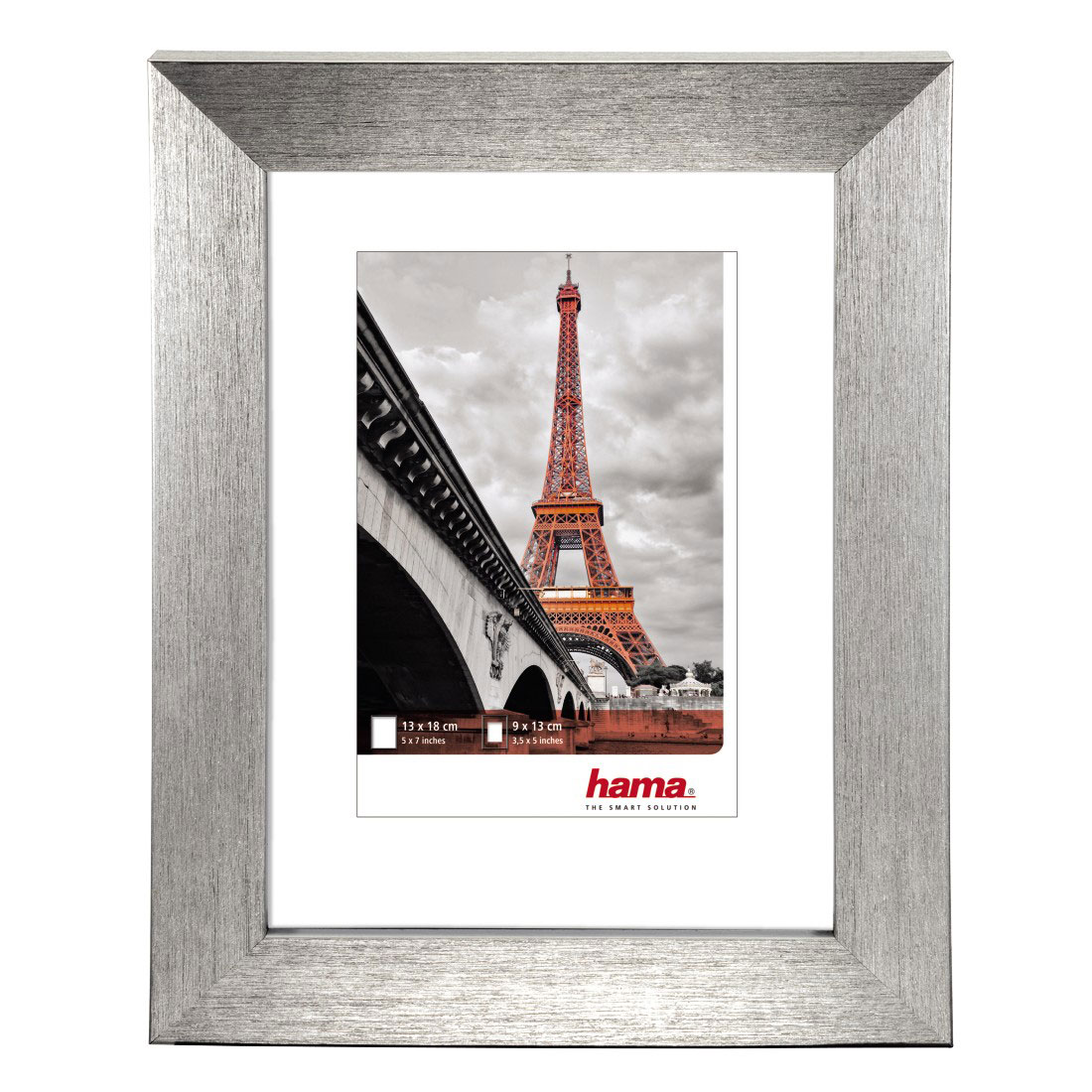 Rámik na fotku 10x15 cm PARIS strieborný