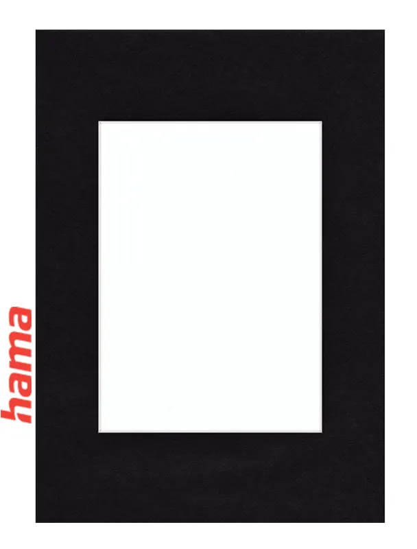 Pasparta HAMA 40x60 s výrezom 30x45 cm čierna