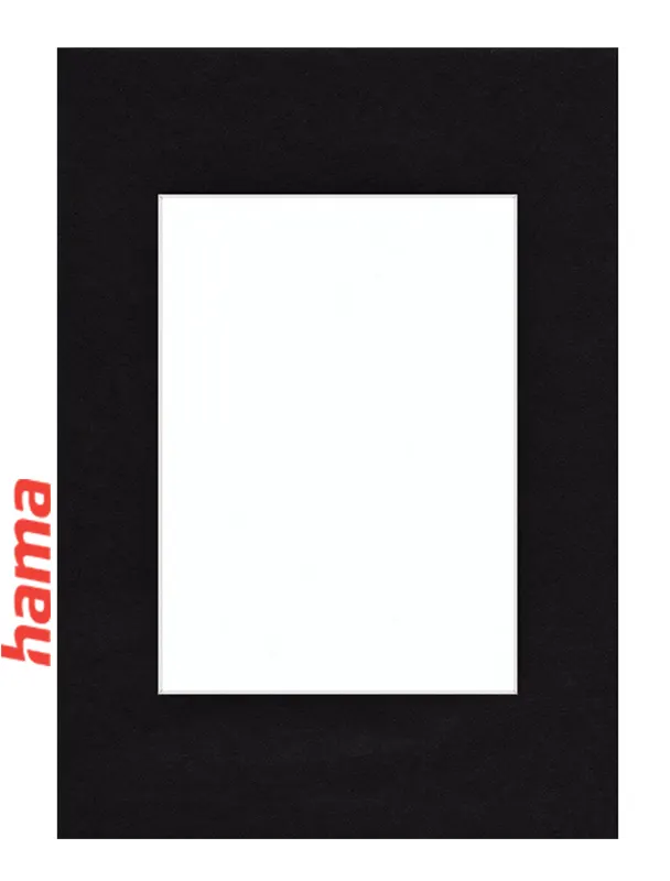 Pasparta HAMA 50x60 s výrezom 30x40 cm čierna