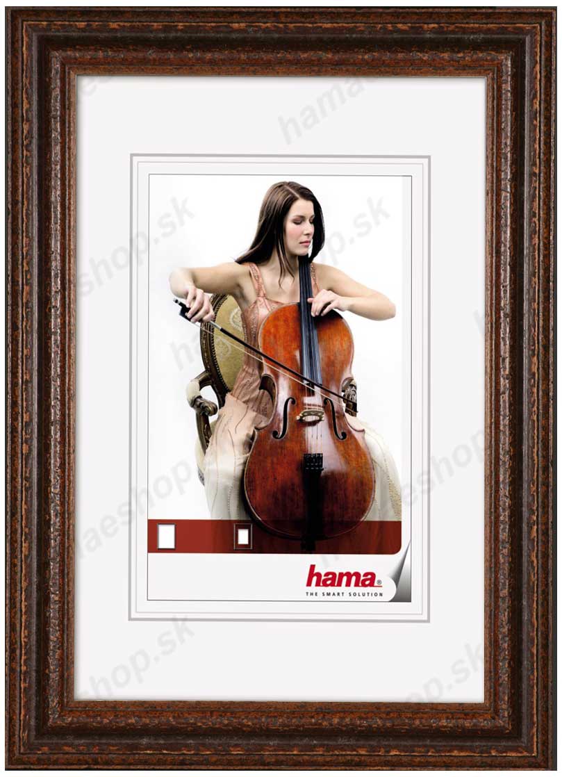 Drevený rám Turín 50x70 hnedý