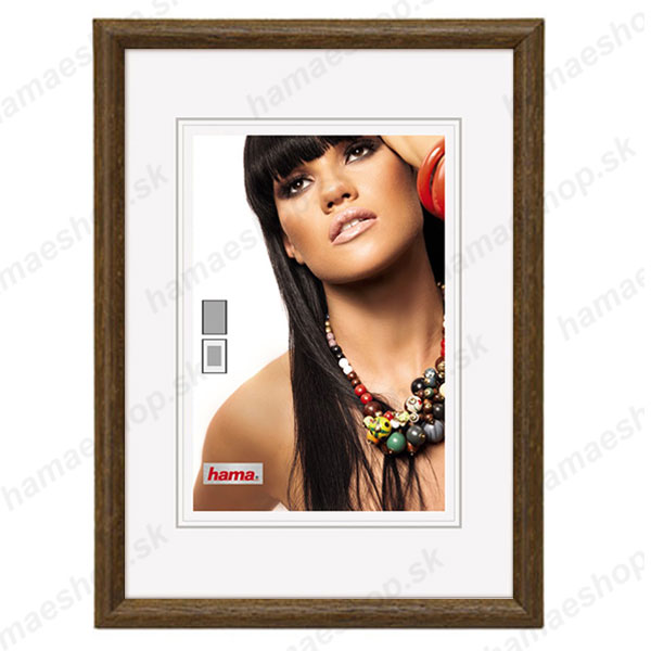 Drevený rámček 28x35 Traveller hnedý