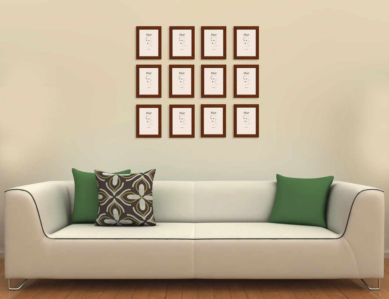 Rámy na stenu set 84x104 cm korok