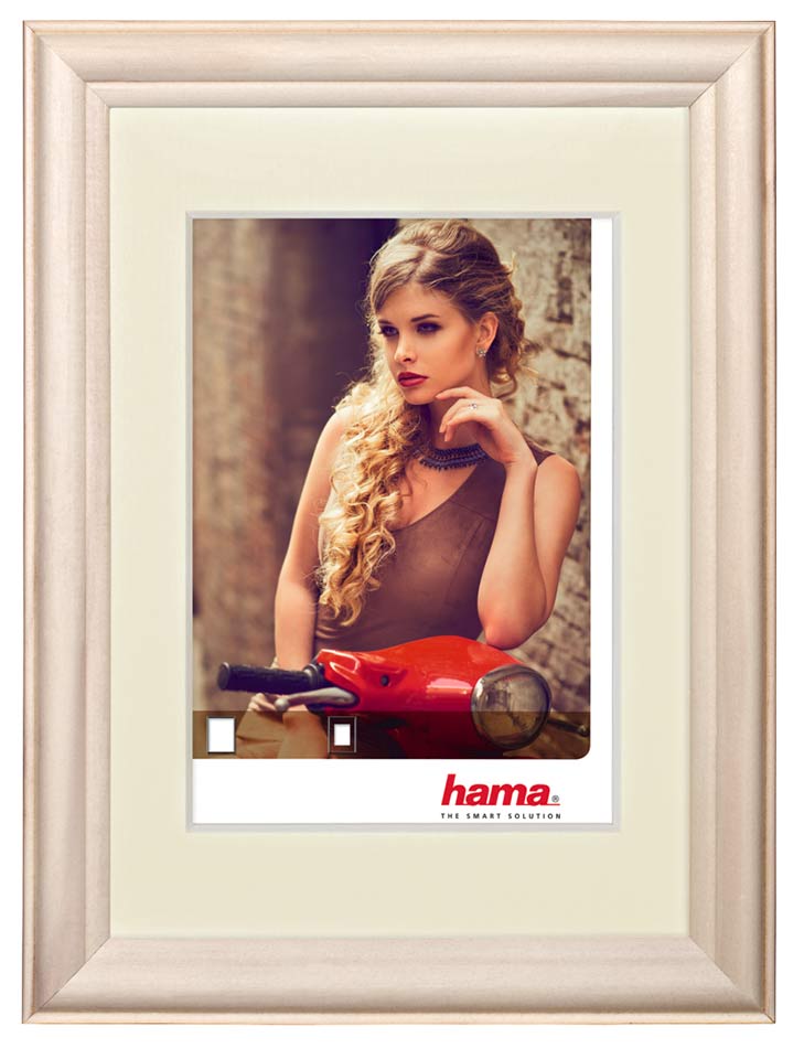 Drevený fotorámik BELLINA 13x18 brezový s paspartou