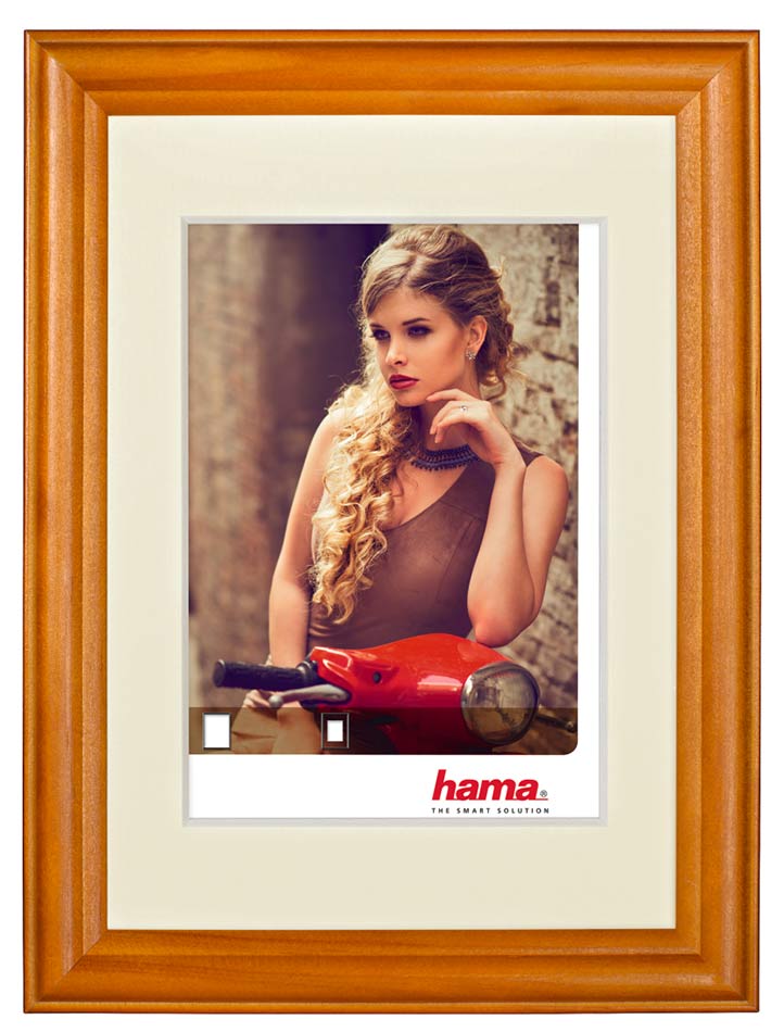 Drevený fotorámik BELLINA 13x18 bukový s paspartou