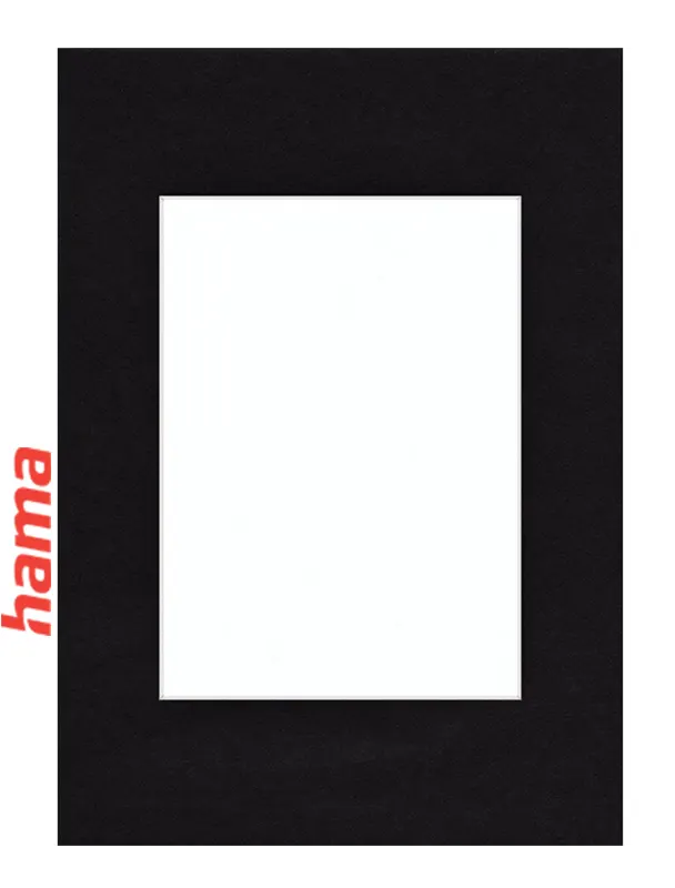 Pasparta HAMA 70x100 s výrezom 50x70 cm čierna