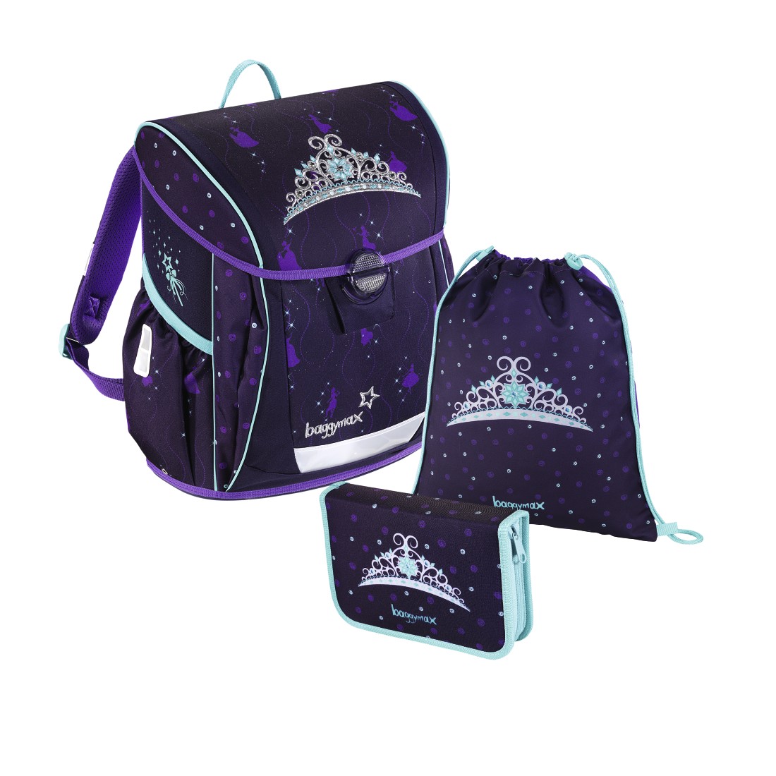 Školská taška pre prváka Fabby kráľovská koruna