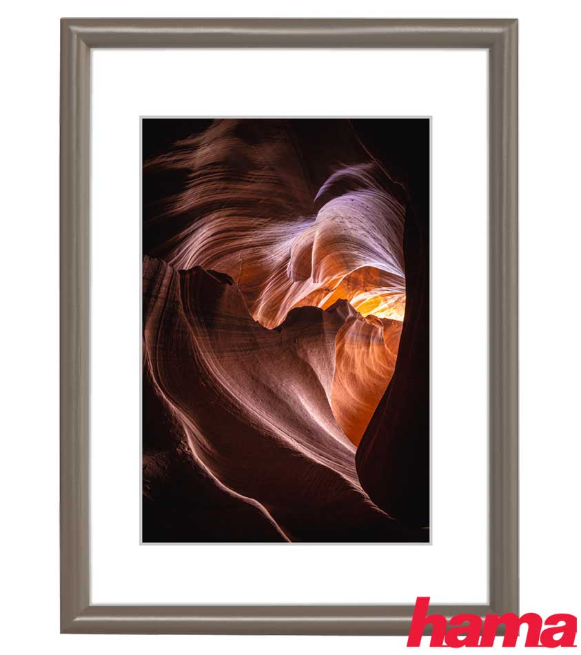 Drevený rámček 10x15 Phoenix šedohnedý