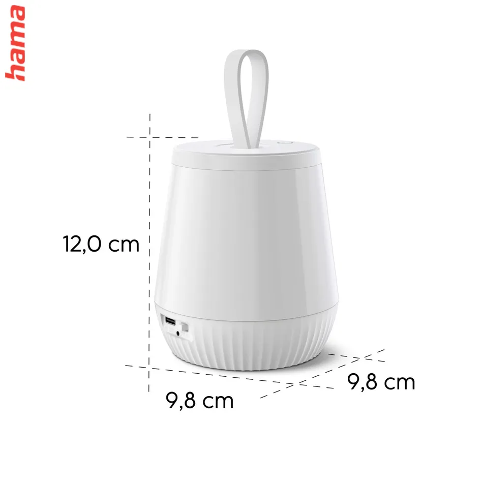 Hama Mobile, nočné/orientačné LED svetlo, prenosné, nabíjacie, časovač, stmievanie, RGBW, IP44
