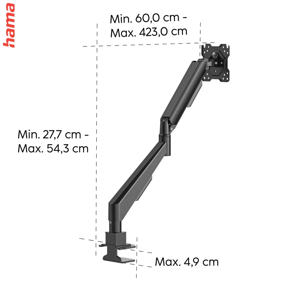 Hama stolný držiak pre 1 monitor 35