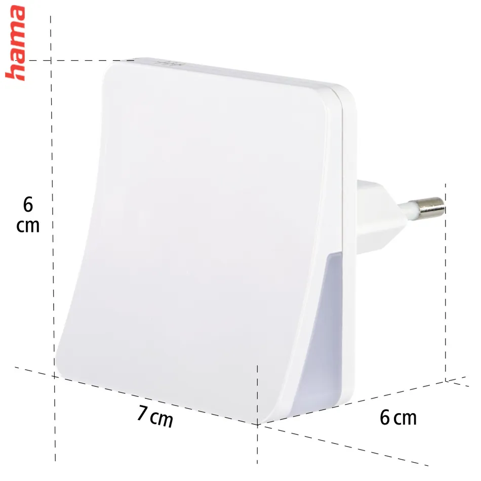 Hama DayNight Sensor, nočné/orientačné LED svetlo, do zásuvky, automatické zapnutie/vypnutie