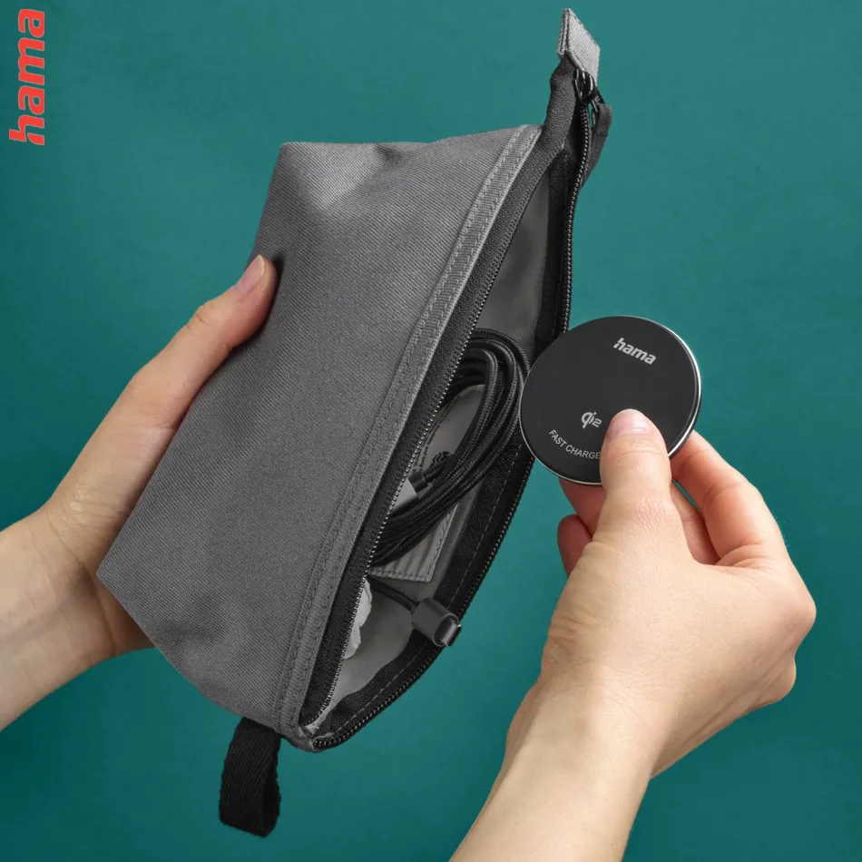 Hama bezdrôtová nabíjačka Qi 15 W, magnetická, samostatný kábel 1 m