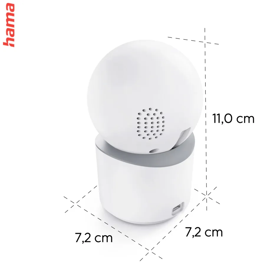 Hama Smart domáca WiFi kamera, otočná, nočné videnie, Full HD