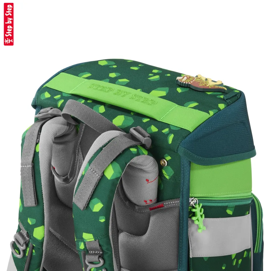 Školská aktovka-taška Step by Step SPACE, Dino Targo - 5-dielny set, AGR certifikát