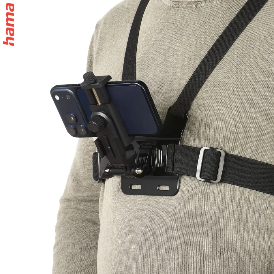 Hama Hrudný popruh pre akčné kamery a mobily, nastaviteľný držiak