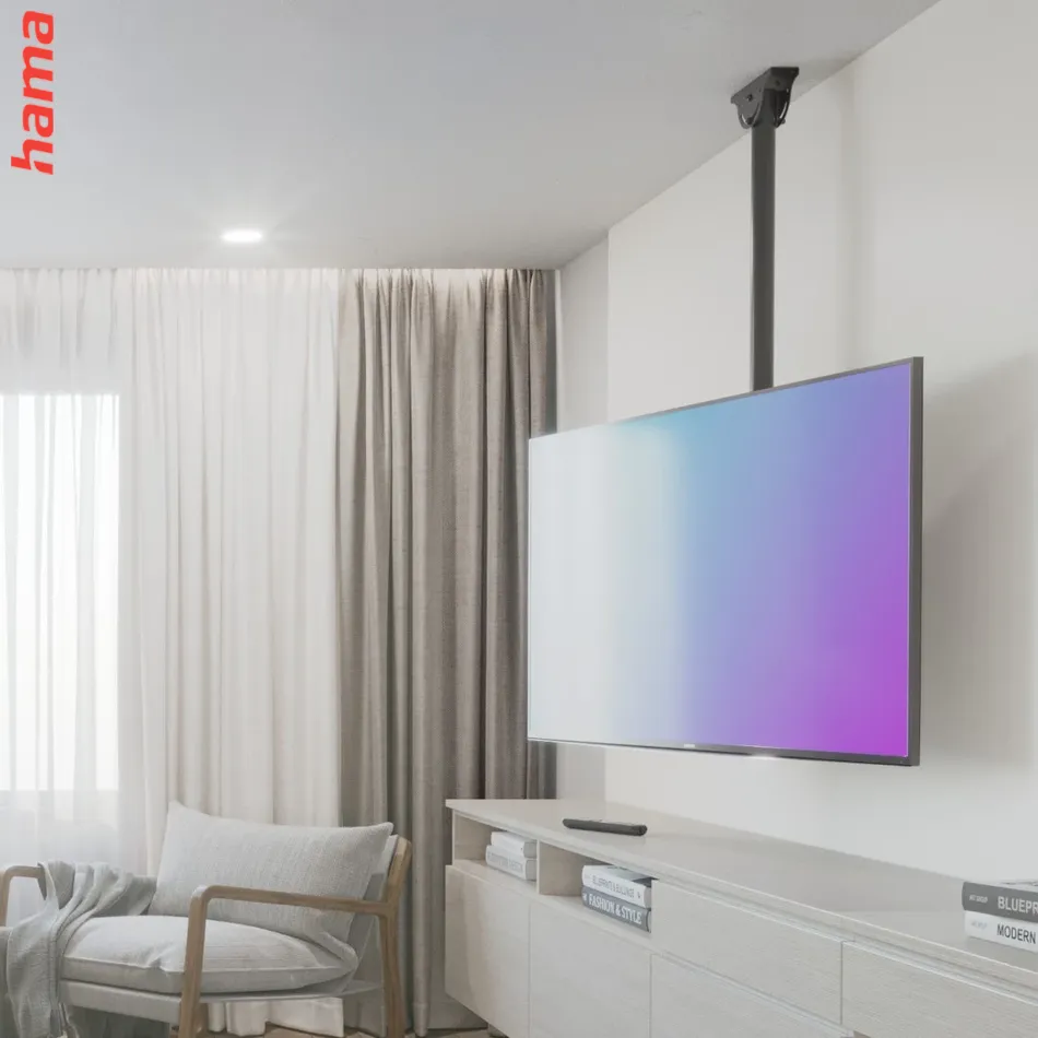 Hama stropný držiak na TV, otočný, 400x400, do 165 cm (65 palcov), do 50 kg