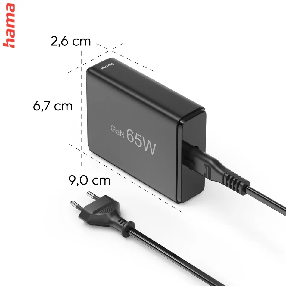 Hama USB hub, 4 porty, USB 3.2, 5 Gb/s, Ultra Slim, USB-C adaptér