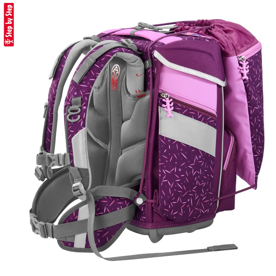 Školská aktovka Step by Step SPACE, Pretty Unicorn - 5-dielny set, AGR certifikát