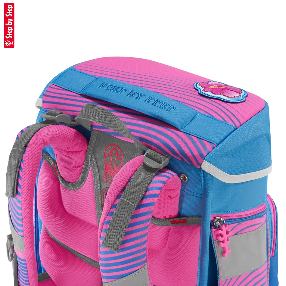 Školská taška Step by Step SPACE NEON, Kolibri Kaja - 5-dielny set, AGR certifikát