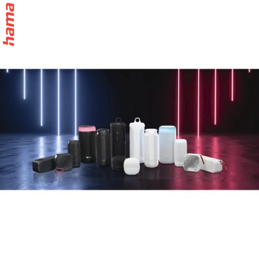 Hama Bluetooth reproduktor Shine 2.0, LED podsvietenie, IPX 4, biely