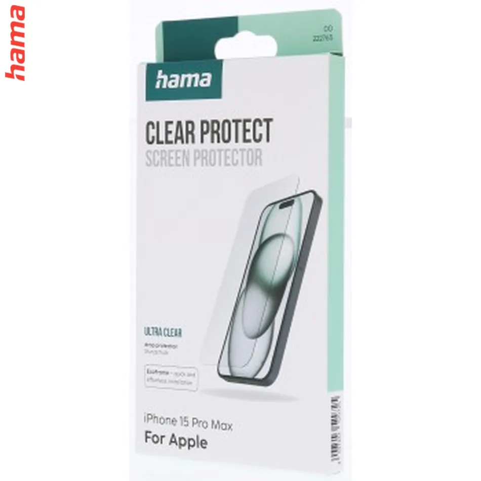 Hama Clear Protect, ochranné sklo na displej pre Apple iPhone 15 Pro Max