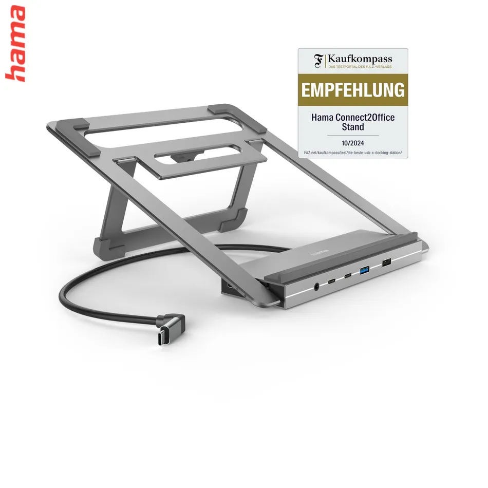 Hama USB-C dokovacia stanica a stojan pre notebook Connect2Office Stand, 12 portov