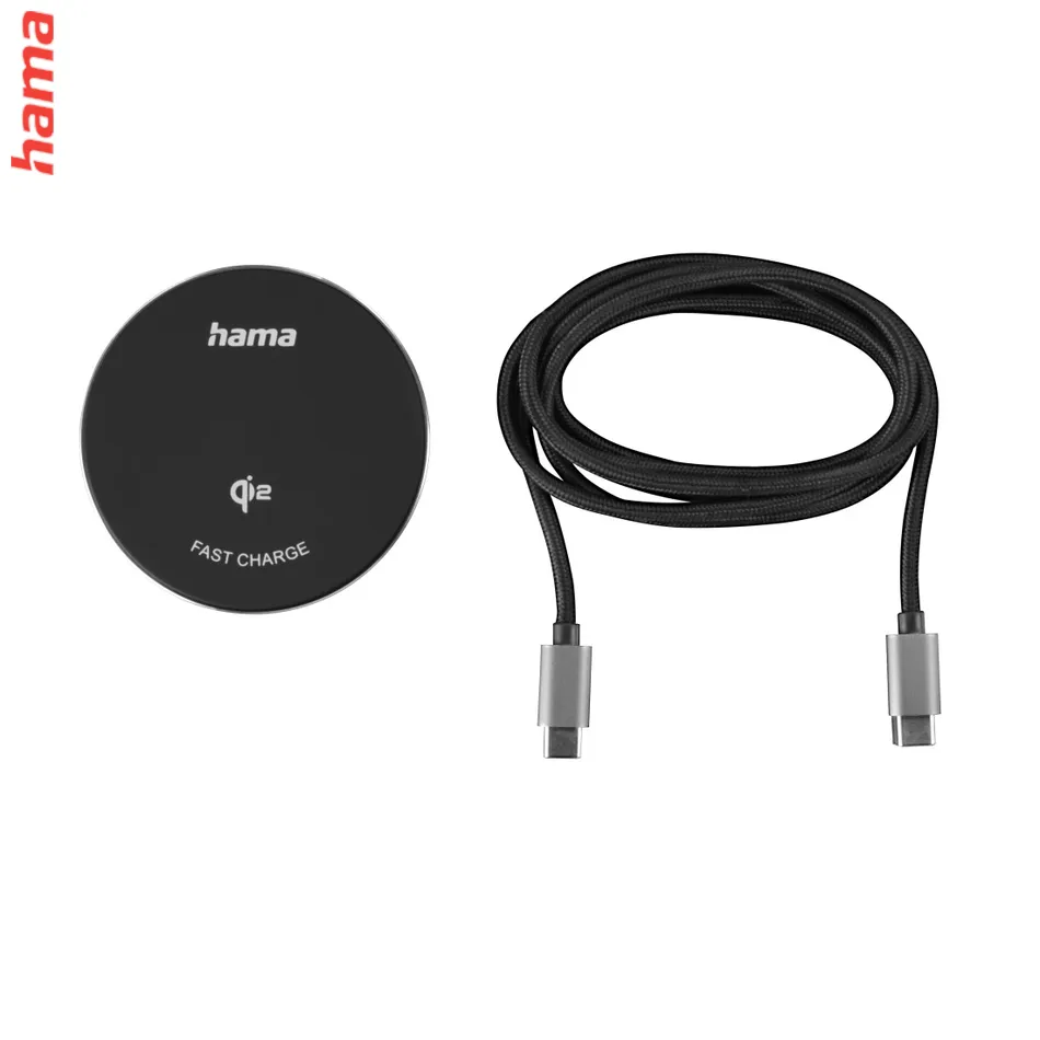 Hama bezdrôtová nabíjačka Qi 15 W, magnetická, samostatný kábel 1 m