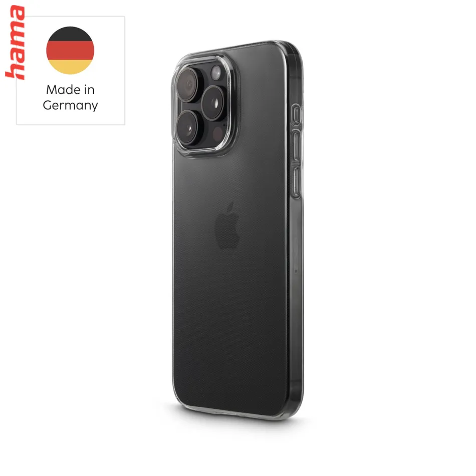 Hama priehľadný kryt na iPhone 15 Pro, Always Clear, z Nemecka
