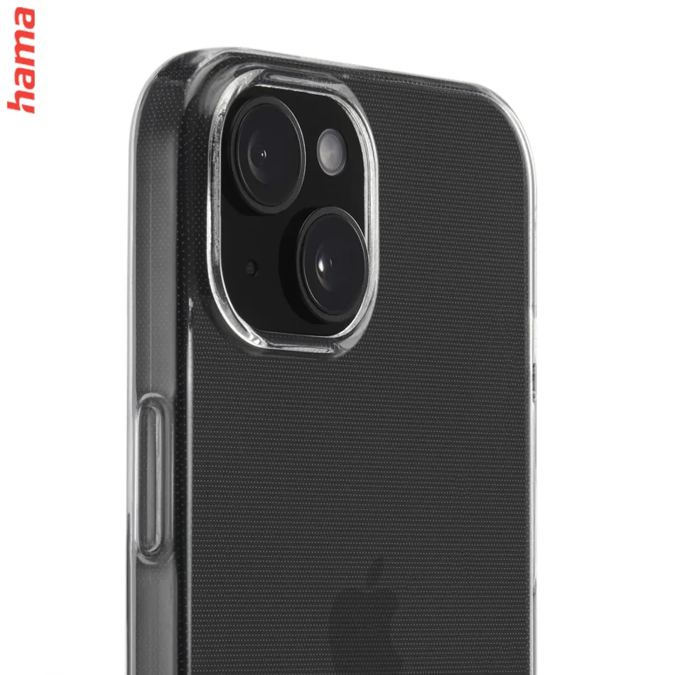 Hama priehľadný kryt na iPhone 15, Always Clear, vyrobený v Nemecku