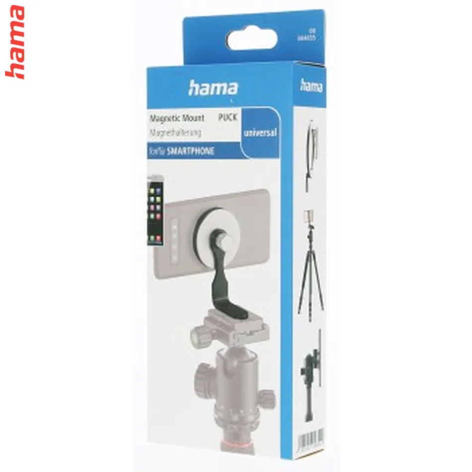 Hama Puck, magnetický držiak mobilu, pripevnenie na statívový závit 1/4