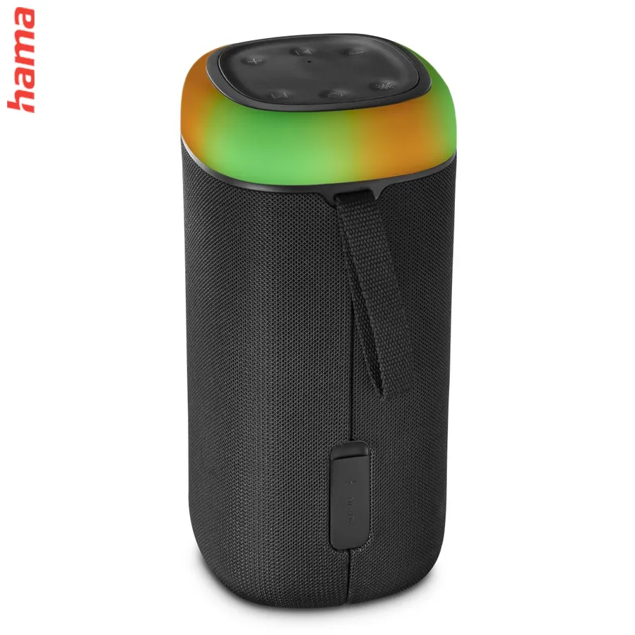 Hama Bluetooth reproduktor Shine 2.0, LED podsvietenie, IPX 4, čierny