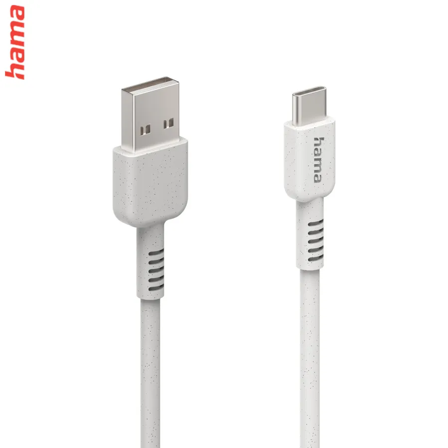 Hama Eco kábel USB-C 2.0 typ A-C 1 m, biely
