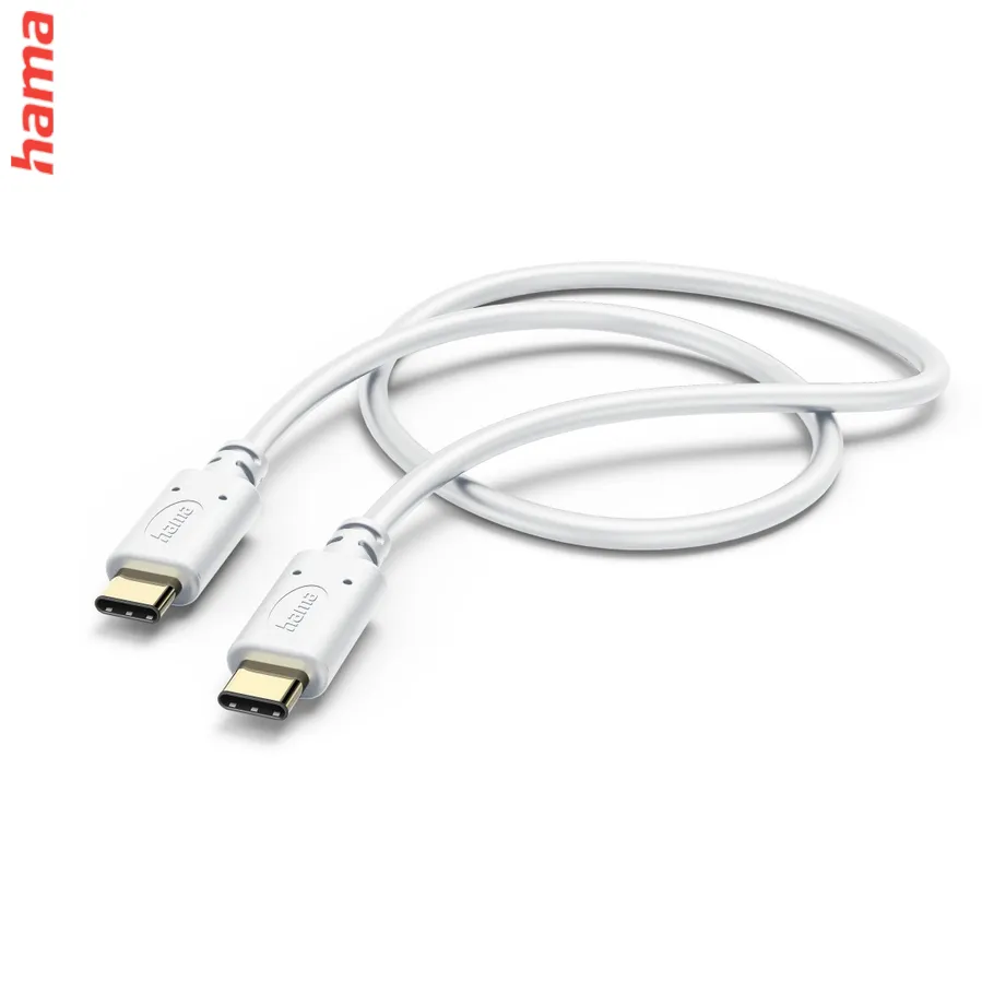 Hama kábel USB-C 2.0 typ C-C 1,5 m, biely