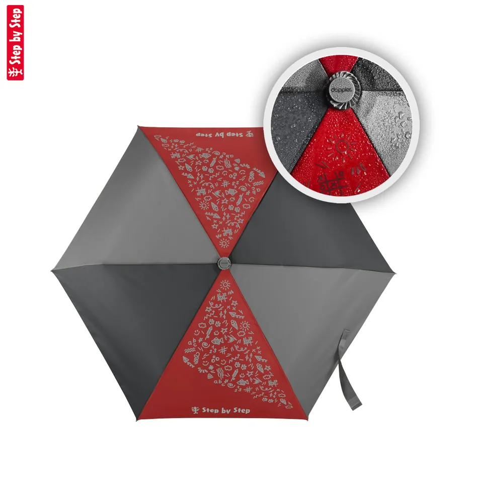 Detský skladací dáždnik s reflexnými obrázkami, Magic Rain Effect