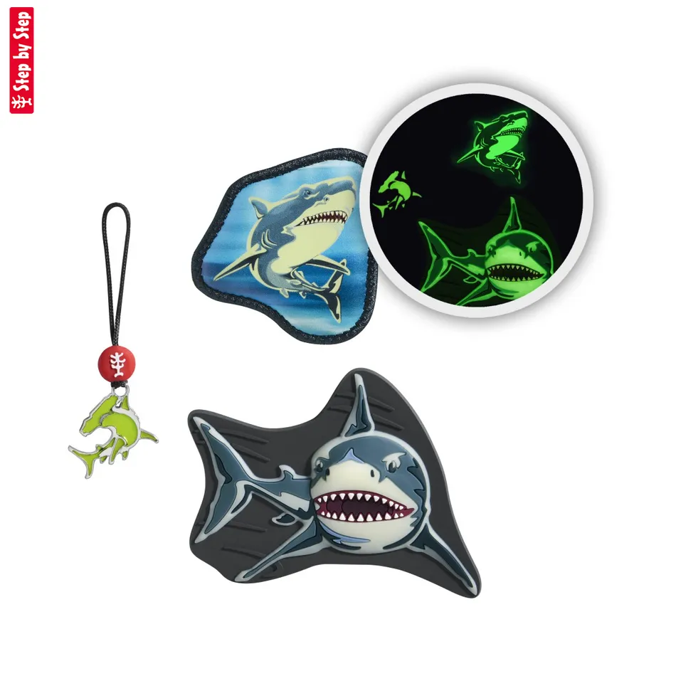 Doplnkový set obrázkov MAGIC MAGS Glow Shark Dexter k aktovkám GRADE, SPACE, CLOUD, 2v1 a KID