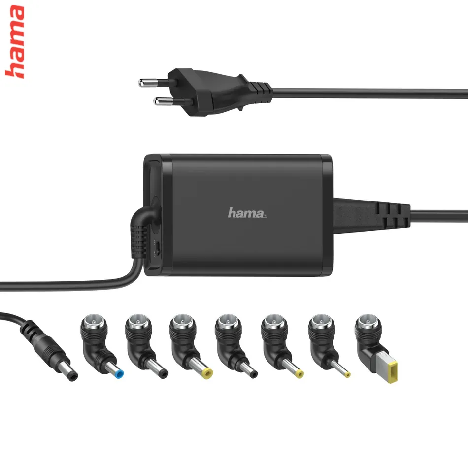 Hama univerzálny napájací adaptér pre notebook, 15/19 V, 65 W