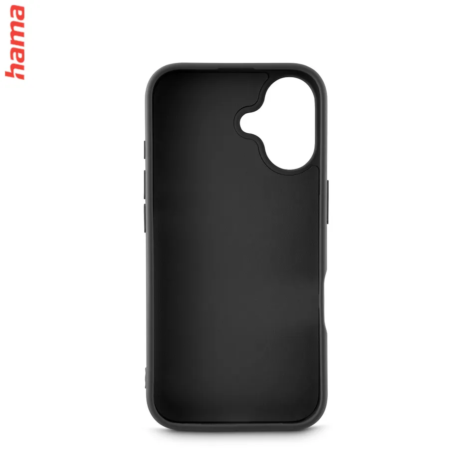 Hama Fantastic Feel, kryt pre Apple iPhone 16 Plus, hebký povrch, čierny  