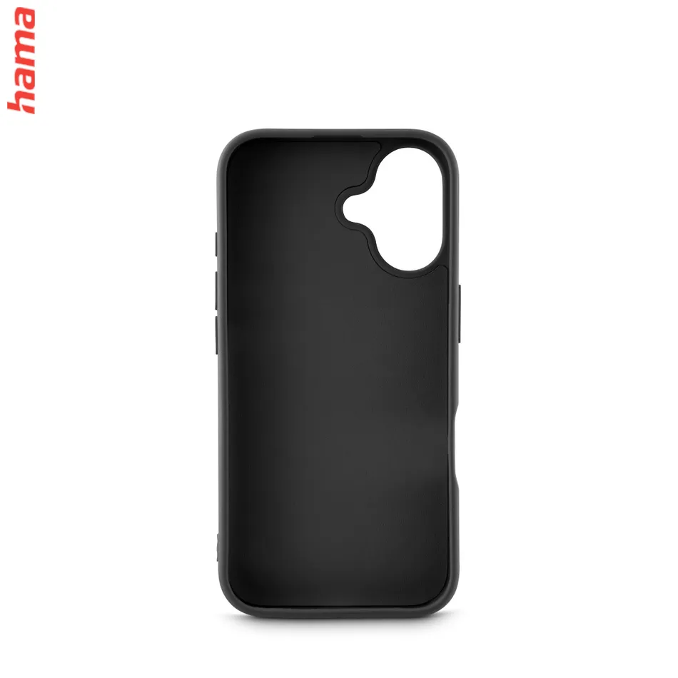 Hama Fantastic Feel, kryt pre Apple iPhone 16 Pro Max, hebký povrch, čierny  