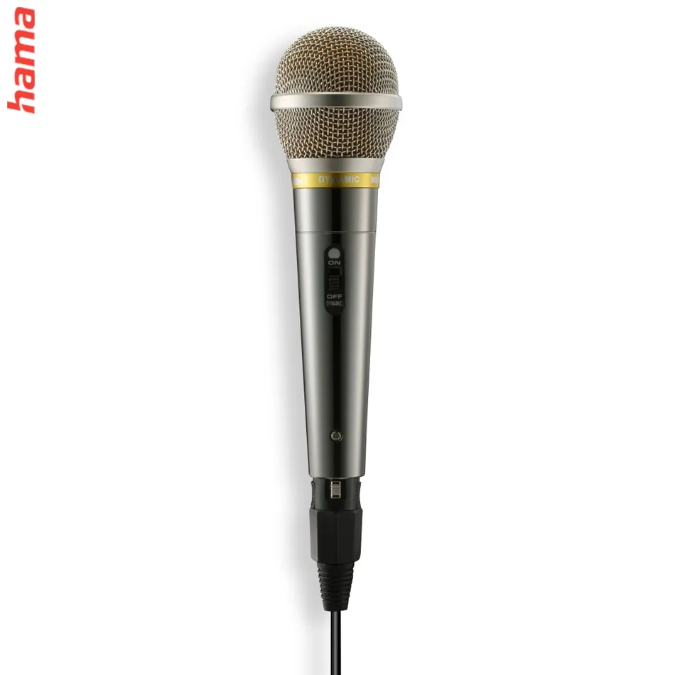 Hama dynamický mikrofón Vocal Pro, kovový, XLR/6,35 mm jack  