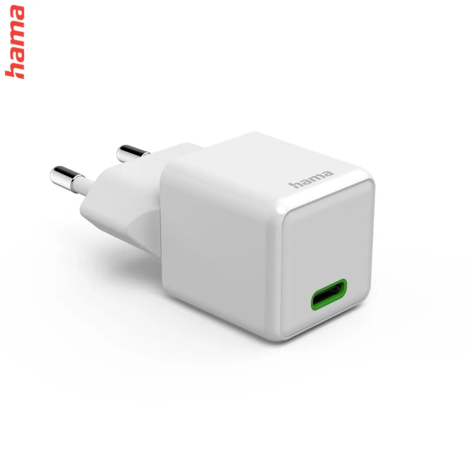 Hama rýchla USB nabíjačka, USB-C PD/QC 30 W, super-mini  