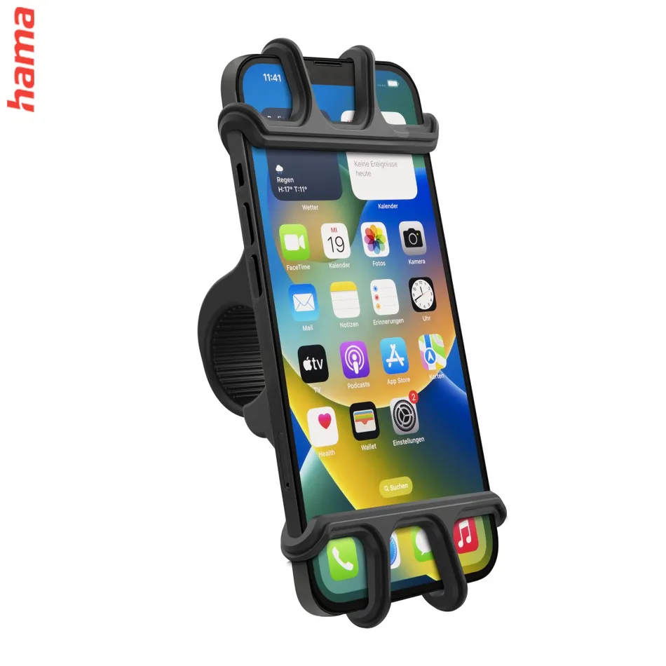 Hama Flexible, držiak mobilu na riadidlá bicykla, pre zariadenia so šírkou 6-8 cm a výškou 13-16 cm  