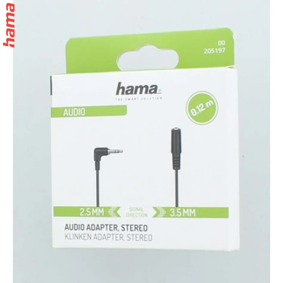 Hama redukcia jack 3,5 mm na 2,5 mm vidlicu, stereo  