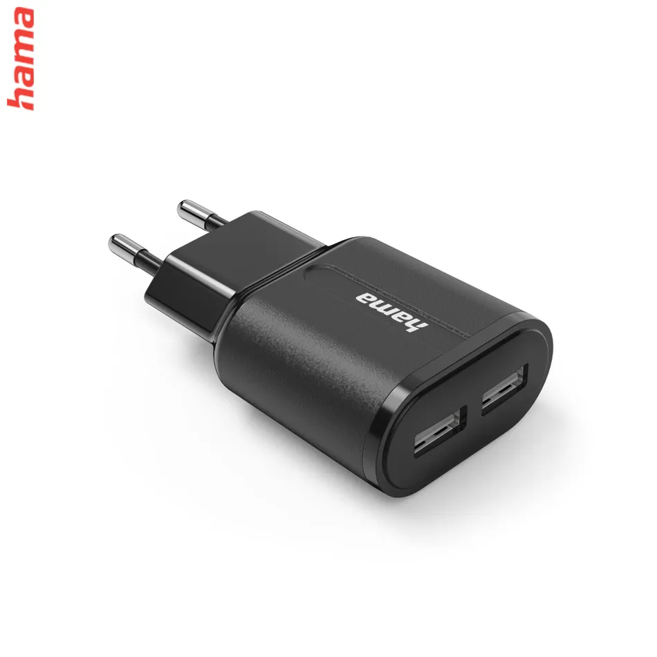 Hama USB nabíjačka, 2x USB-A, 12 W/2,4 A