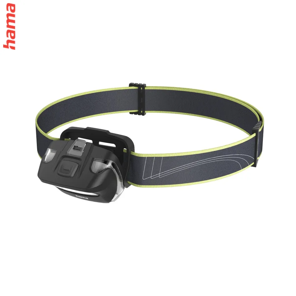 Hama HL110, LED čelovka, COB, svietivosť 110 lm, dosvit 18 m, batérie