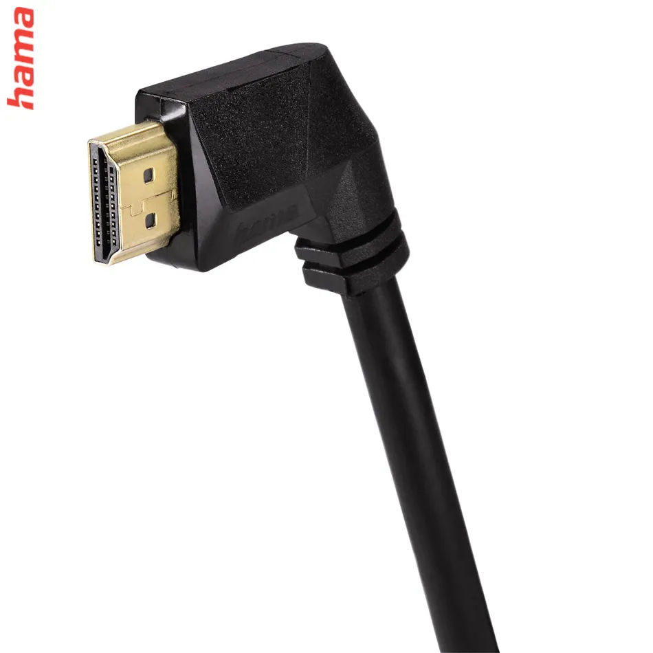 Hama HDMI kábel vidlica-vidlica, kolmé konektory, pozlátený, 3*, 1,5 m