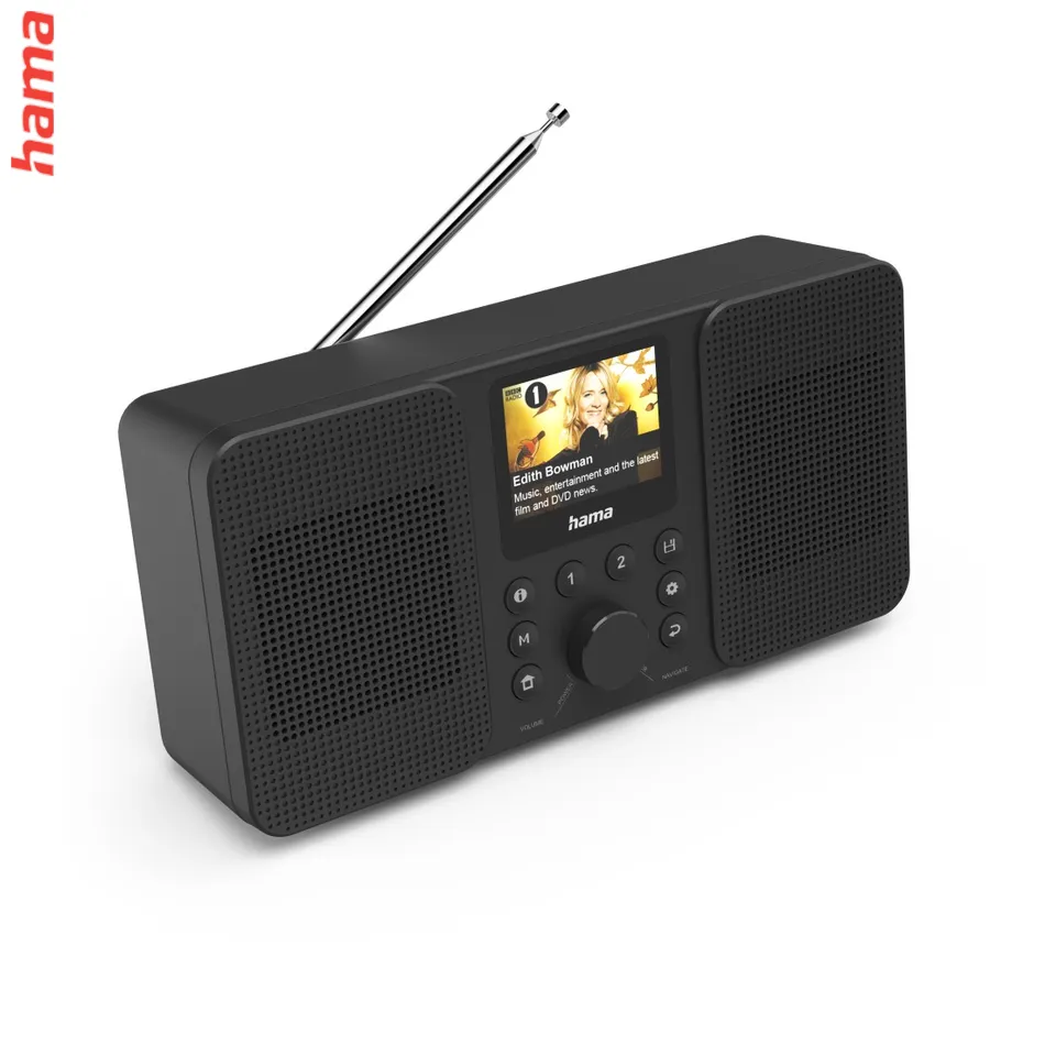 Hama digitálne a internetové rádio DIR3300SBT, FM/DAB/DAB+/Bluetooth, čierne, ovládanie App