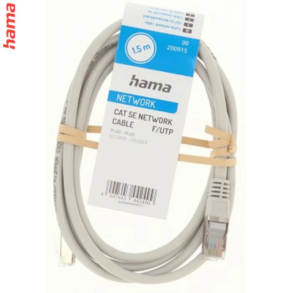 Hama sieťový kábel Cat5e F/UTP RJ45 1,5 m, tienený, nebalený