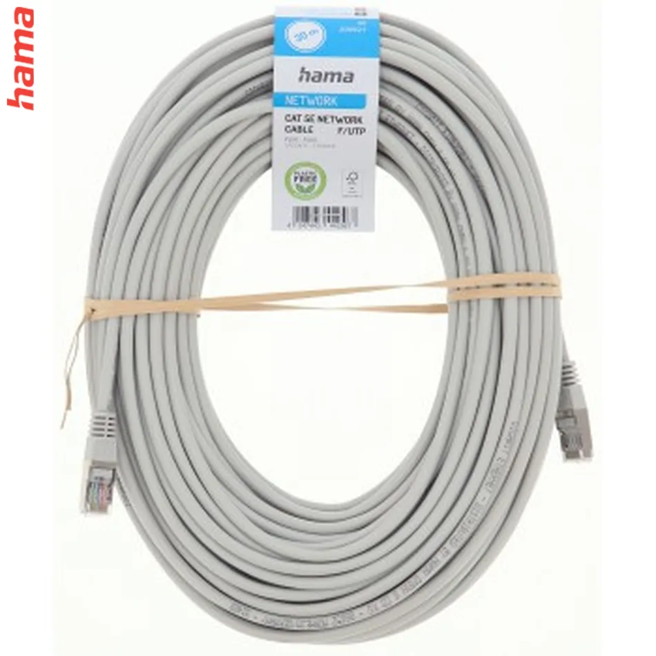 Hama sieťový kábel Cat5e F/UTP RJ45 30 m, tienený, nebalený