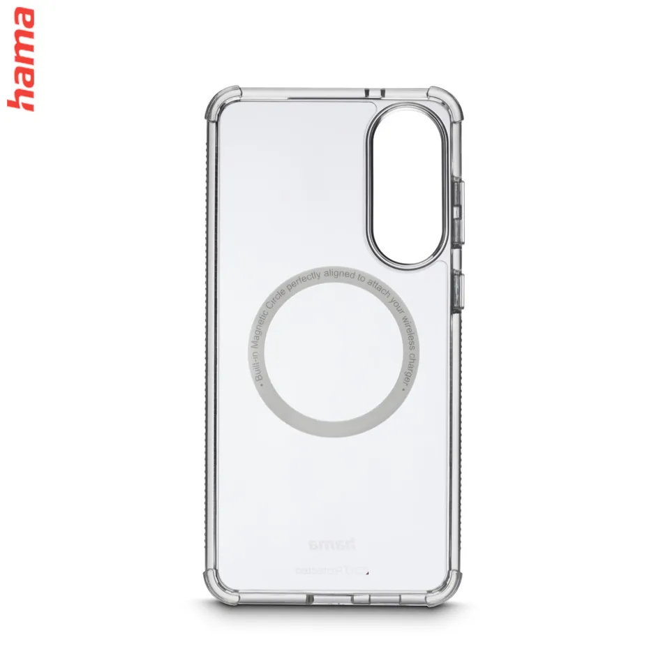 Hama Extreme Protect, kryt pre Samsung Galaxy S25 Edge, magnetický, D3O®, nezažltne, priehľadný