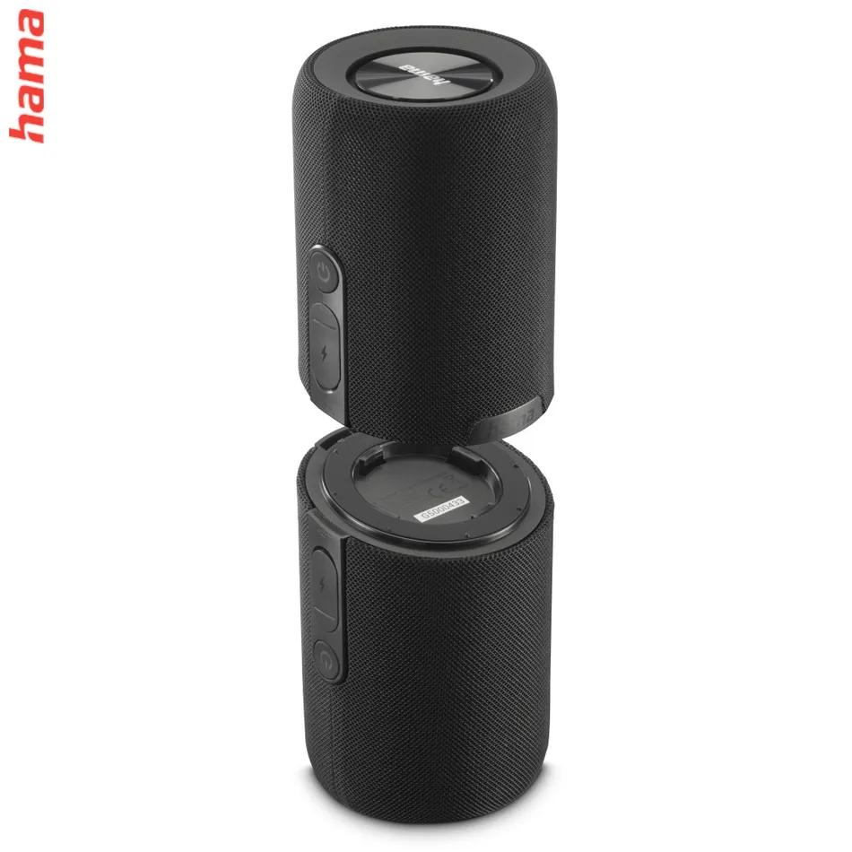 Hama Twin 4.0, Bluetooth reproduktor, rozdeliteľný na 2, TWS, vodeodolný, IP67, 30 W, čiern